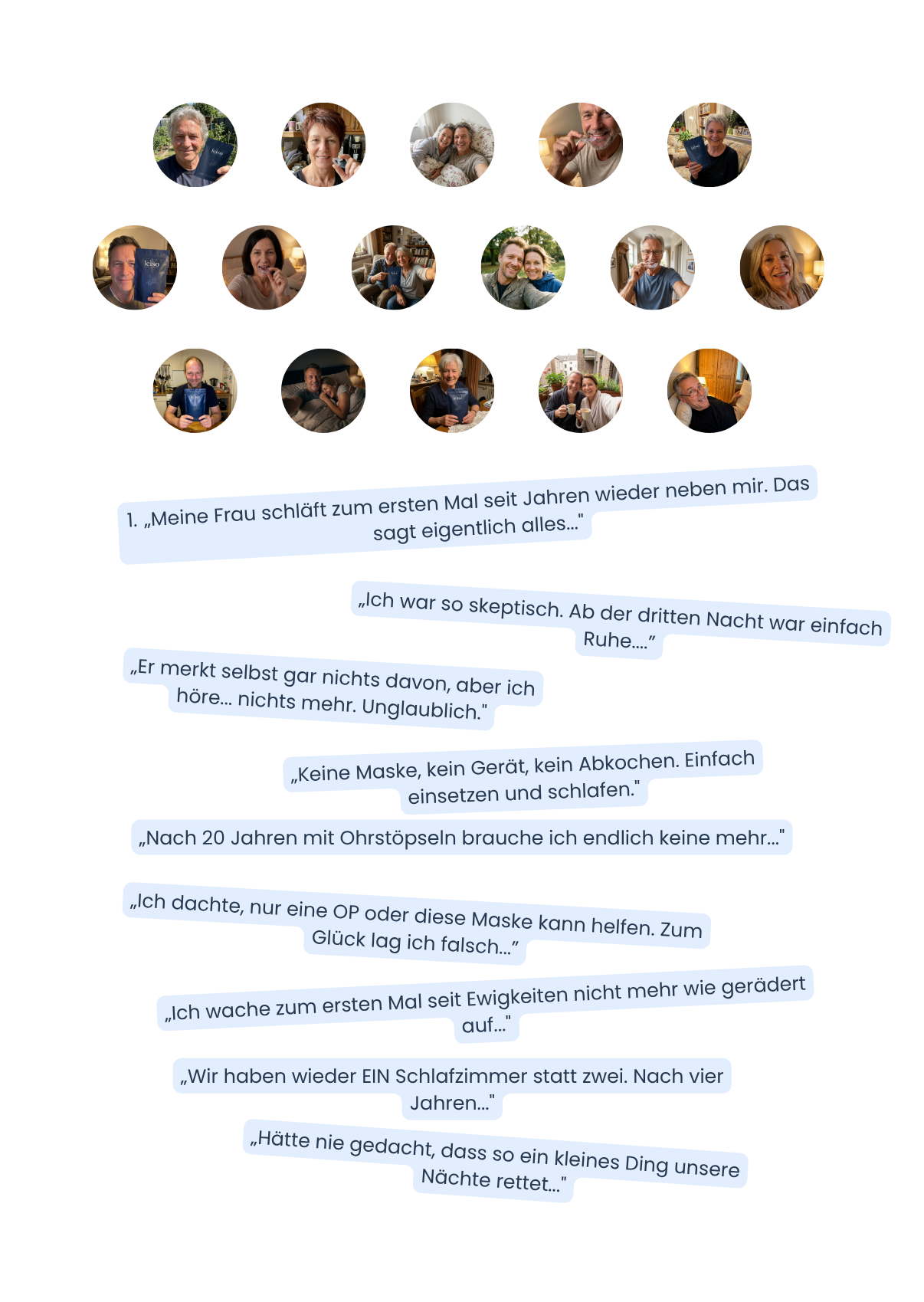 Leiso Kundenstimmen Social Proof